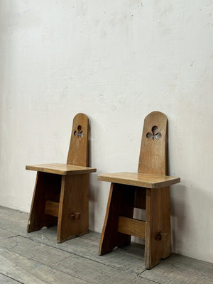 Pair of hall chairs