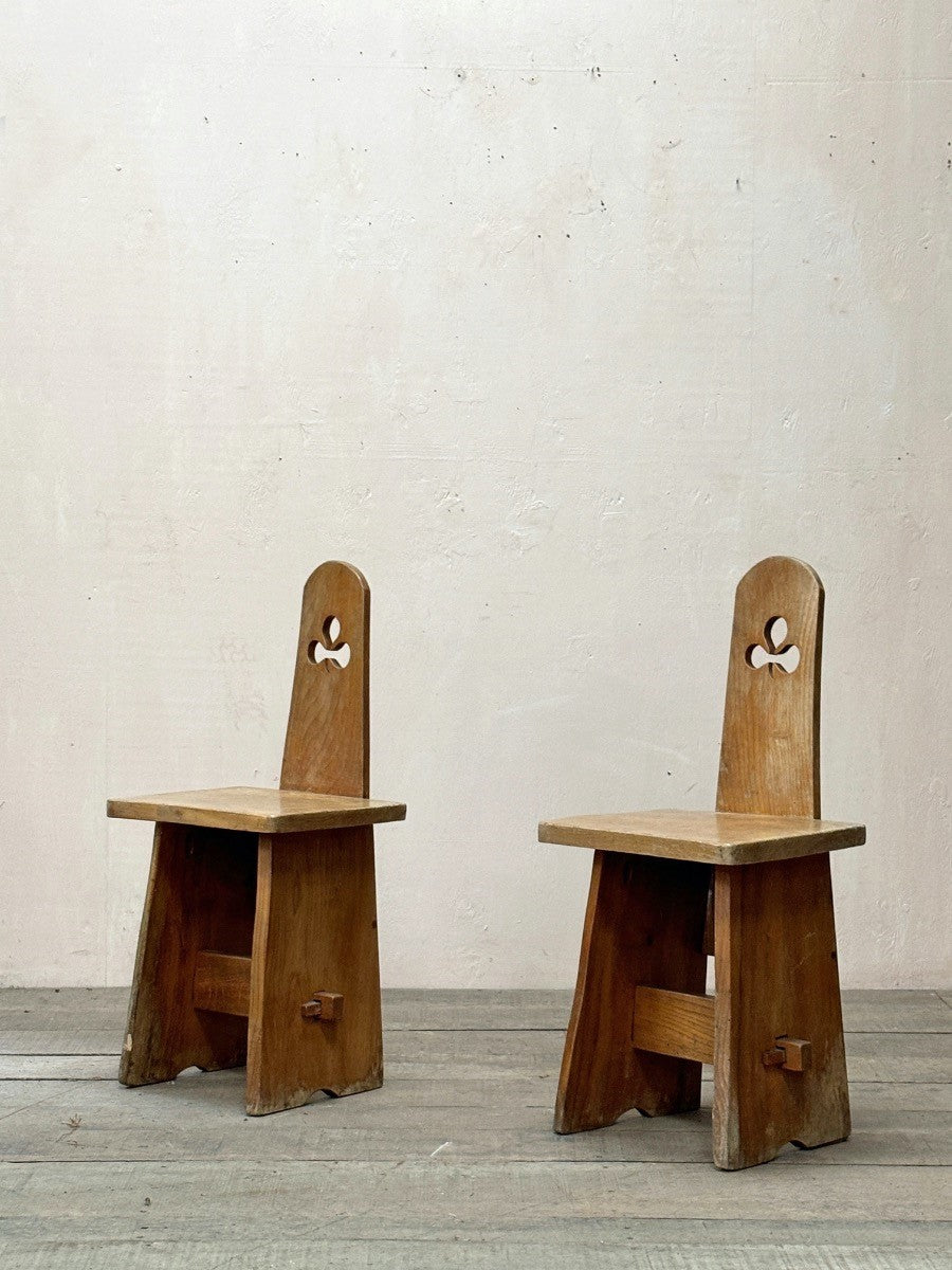 Pair of hall chairs