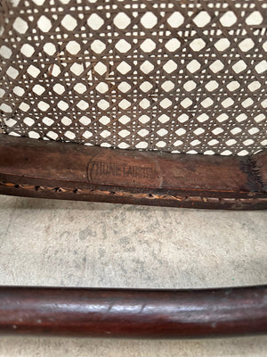 Bentwood chair with cane seat