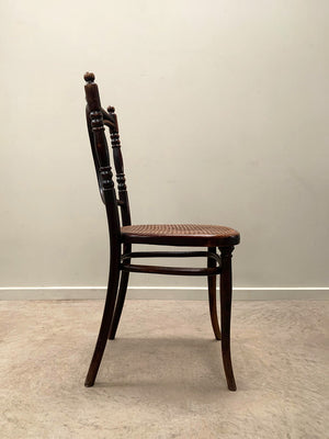 Bentwood chair with cane seat
