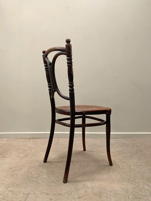 Bentwood chair with cane seat