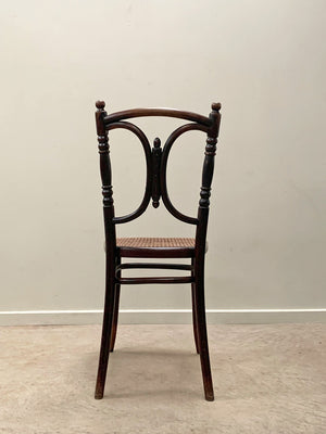 Bentwood chair with cane seat