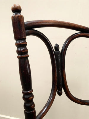 Bentwood chair with cane seat