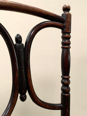 Bentwood chair with cane seat