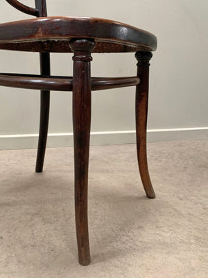 Bentwood chair with cane seat
