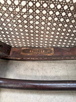 Bentwood chair with cane seat