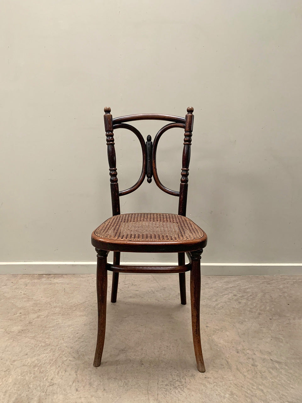 Bentwood chair with cane seat