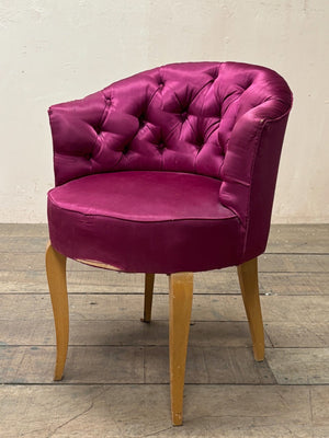 Pair of boudoir chairs 'as is'