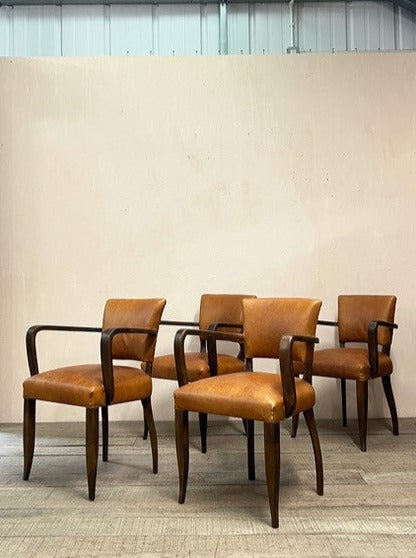 椅子 vintage chair lace up 1940's bridge chairs (each + VAT ex. leather/fabric) - The French