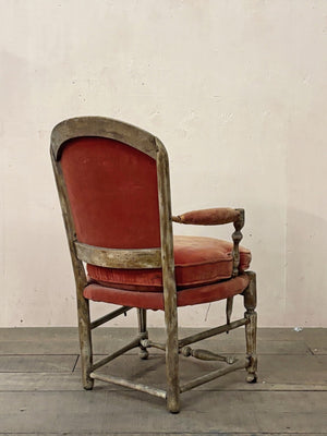 18th century upholstered carver chair