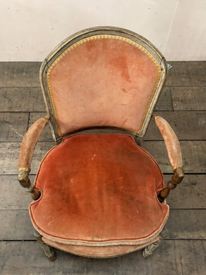 18th century upholstered carver chair