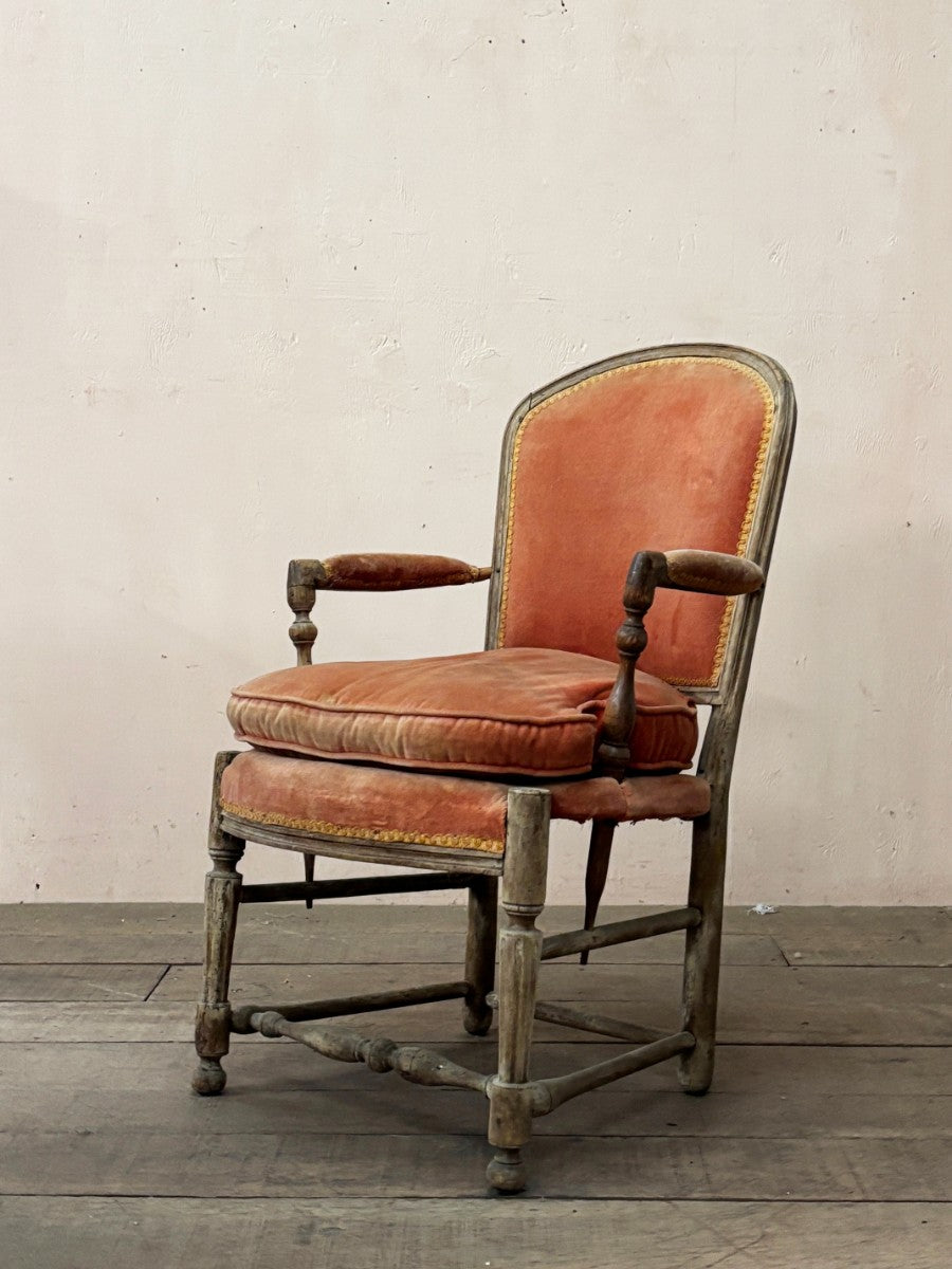 18th century upholstered carver chair