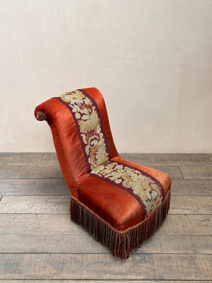 Scroll back chauffeuse chair 'as is'