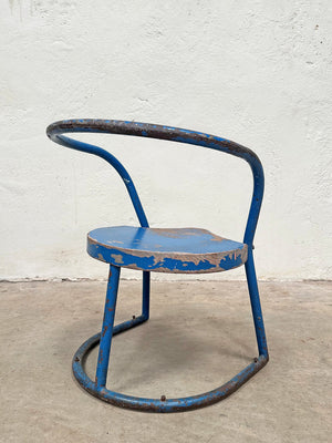 Child's blue chair (Reserved)