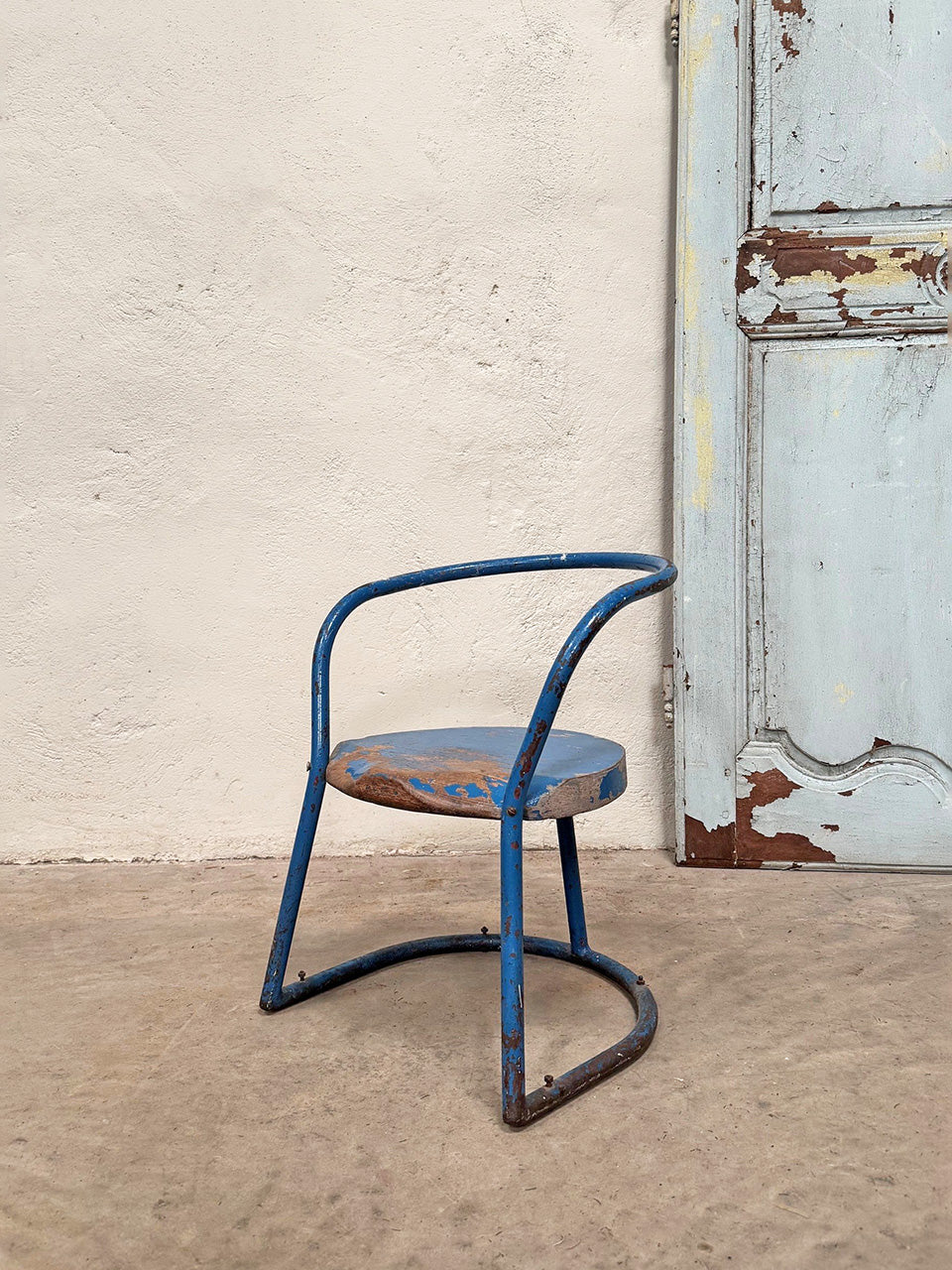 Child's blue chair (Reserved)