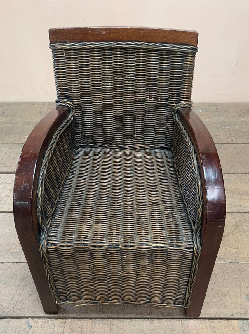 Children's wicker chair