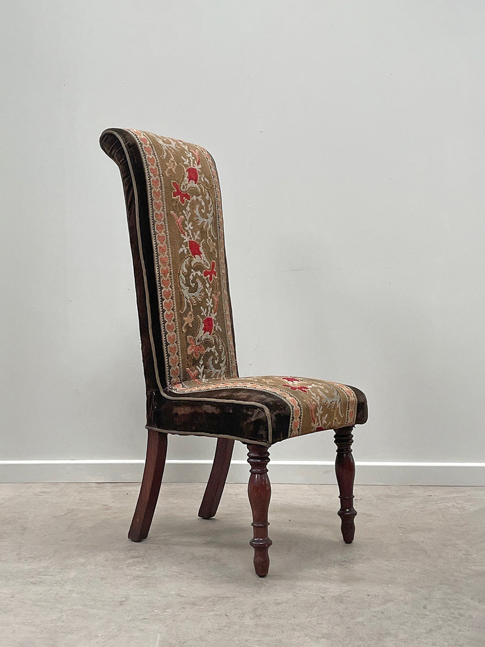 Tall back fireside chair 'as is'
