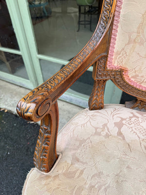 Louis Philippe carved walnut chair