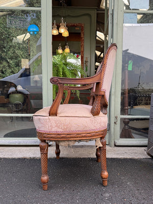 Louis Philippe carved walnut chair