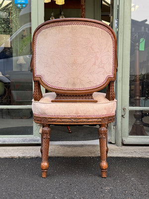 Louis Philippe carved walnut chair