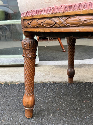 Louis Philippe carved walnut chair