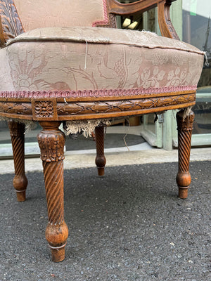 Louis Philippe carved walnut chair