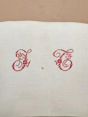 Monogrammed pillow chair