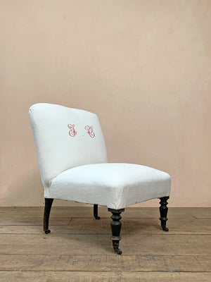 Monogrammed pillow chair