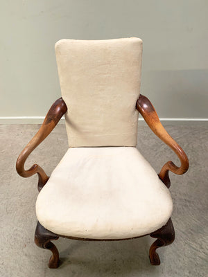 Regency open arm chair for re-upholstery 'as is'