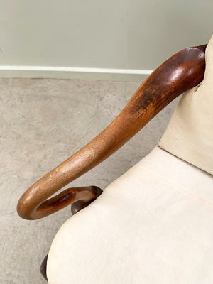 Regency open arm chair for re-upholstery 'as is'