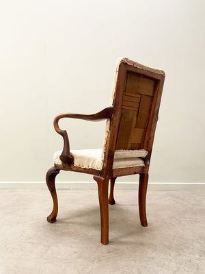 Regency open arm chair for re-upholstery 'as is'
