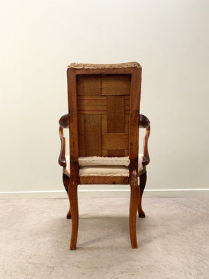 Regency open arm chair for re-upholstery 'as is'