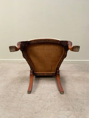 Regency open arm chair for re-upholstery 'as is'
