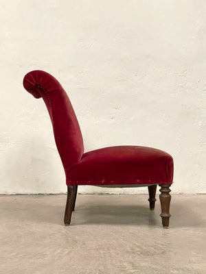 Scroll back slipper chair 'as is' (Reserved)