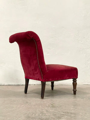 Scroll back slipper chair 'as is' (Reserved)