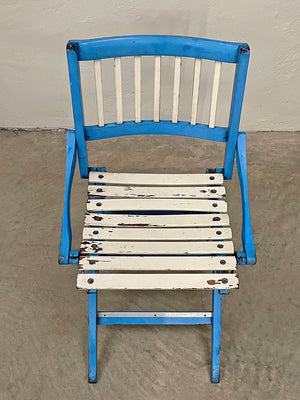 Pair of folding Italian chairs