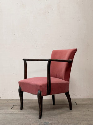Pair of 1950's open armchairs