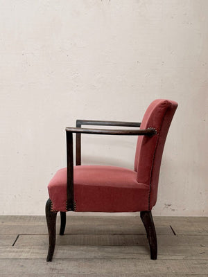 Pair of 1950's open armchairs