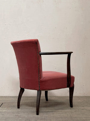 Pair of 1950's open armchairs