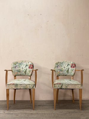 Pair of 1950's bridge chairs 'as is'