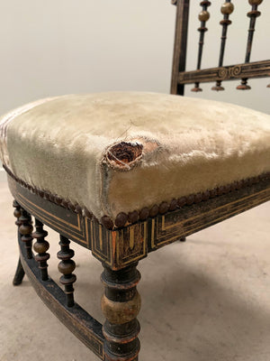 Pair of low salon chairs