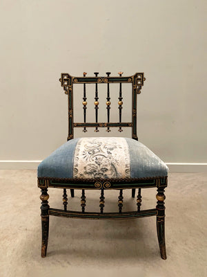 Pair of low salon chairs
