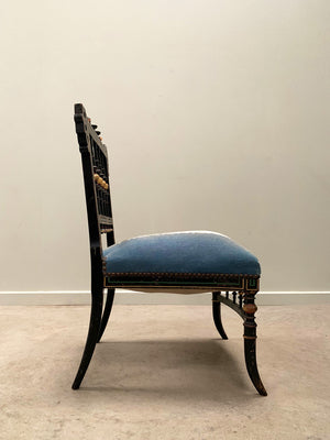 Pair of low salon chairs