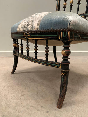 Pair of low salon chairs