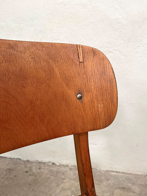 Pair of Mid century wooden chairs