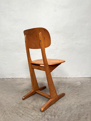 Pair of Mid century wooden chairs