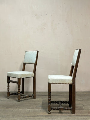 Pair of oak chairs 'as is'