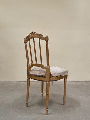 Pair of gilded chairs