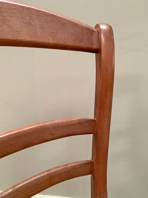 Near pair of rush seat chairs (each)