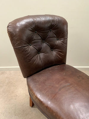 Two large leather voyeurs seats ('as is', each)